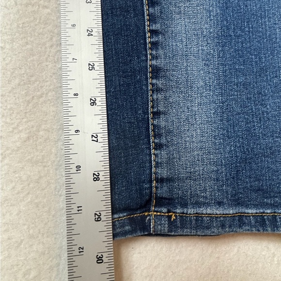 Torrid Blue Distressed Straight Leg Jeans - Picture 2 of 6